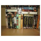 Oak cabinet filled with VHS Movies ... Oak cabinet filled with VHS Movies ...