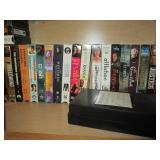 Oak cabinet filled with VHS Movies ... Oak cabinet filled with VHS Movies ...