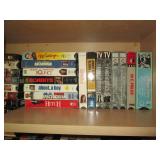 Oak cabinet filled with VHS Movies ... Oak cabinet filled with VHS Movies ...