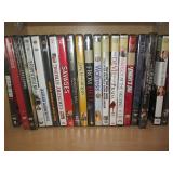 Oak cabinet filled with DVDs measur... Oak cabinet filled with DVDs measur...