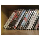 Oak cabinet filled with DVDs measur... Oak cabinet filled with DVDs measur...