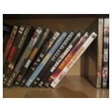 Oak cabinet filled with DVDs measur... Oak cabinet filled with DVDs measur...