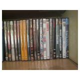Oak cabinet filled with DVDs measur... Oak cabinet filled with DVDs measur...