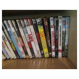 Oak cabinet filled with DVDs measur... Oak cabinet filled with DVDs measur...