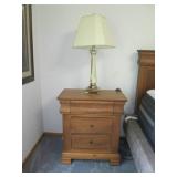 Cedar 3 drawer nightstand with an e... Cedar 3 drawer nightstand with an e...