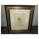 An original wood engraving by Salva... An original wood engraving by Salva...