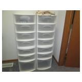 Set of 2, 7-drawer plastic storage ... Set of 2, 7-drawer plastic storage ...