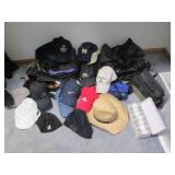 A collection of baseball caps, hats... A collection of baseball caps, hats...