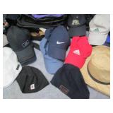 A collection of baseball caps, hats... A collection of baseball caps, hats...