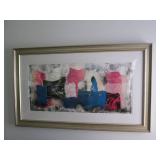 Framed original 17x38" artwork both... Framed original 17x38" artwork both...