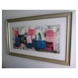 Framed original 17x38" artwork both... Framed original 17x38" artwork both...