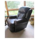 Leather nailhead style rocker recli... Leather nailhead style rocker recli...