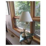 Abstract triangular brass tone end ... Abstract triangular brass tone end ...