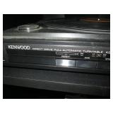 Glass front cabinet with a Kenwood ... Glass front cabinet with a Kenwood ...