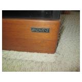 Glass front cabinet with a Kenwood ... Glass front cabinet with a Kenwood ...