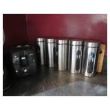Stainless steel and glass counterto... Stainless steel and glass counterto...