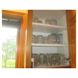 Collection of glass Mason jar style... Collection of glass Mason jar style...