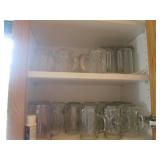 Collection of glass Mason jar style... Collection of glass Mason jar style...