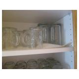 Collection of glass Mason jar style... Collection of glass Mason jar style...