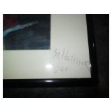 Original framed artwork signed S.A.... Original framed artwork signed S.A....