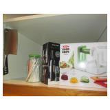 Good grips spiralizer, wine breathi... Good grips spiralizer, wine breathi...