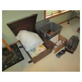 Vintage wood hand crafted baby crad... Vintage wood hand crafted baby crad...