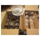 2 Boxes of assorted fine glassware... 2 Boxes of assorted fine glassware...