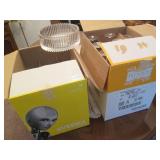 2 Boxes of assorted fine glassware... 2 Boxes of assorted fine glassware...