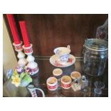 Contents of china cabinet, includes... Contents of china cabinet, includes...