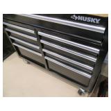 46in Husky 10-drawer Rolling tool b... 46in Husky 10-drawer Rolling tool b...