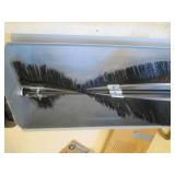 Pull-Behind Lawn sweeper with frame... Pull-Behind Lawn sweeper with frame...