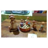3- Anri Figures and Anri Music Box 3- Anri Figures and Anri Music Box