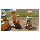 3- Anri Figures and Anri Music Box 3- Anri Figures and Anri Music Box