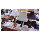 5-Assorted Table Lamps and Shade Frames 5-Assorted Table Lamps and Shade Frames