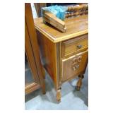 Vintage Walnut Vanity with Mirror (30.5" x 44" x18") Vintage Walnut Vanity with Mirror (30.5" x 44" x18")