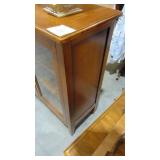 Newer Wood 2 Door Bookcase/ Curio (40.5" x 39.5" x 16") Newer Wood 2 Door Bookcase/ Curio (40.5" x 39.5" x 16")