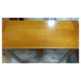 Newer Wood 2 Door Bookcase/ Curio (40.5" x 39.5" x 16") Newer Wood 2 Door Bookcase/ Curio (40.5" x 39.5" x 16")