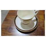 Lenox Langdon Gate China Set. 12 Dinner Plates, 10 C/S, 13 Salad Plates, 11 Bread and Butter Plates, 2 Oval Veg, Gravy, S&P and 2 Sized Platters Lenox Langdon Gate China Set. 12 Dinner Plates, 10 C/S, 13 Salad Plates, 11 Bread and Butter Plates, 2 Oval Veg, Gravy, S&P and 2 Sized Platters