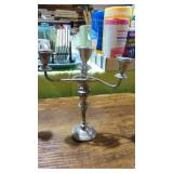 Pair of Small 7" Sterling Candlesticks, 1 Asis Pair of Small 7" Sterling Candlesticks, 1 Asis