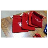 4- Waterford Crystal Ornaments and Waterford Necklace, 4 Extra Bags 4- Waterford Crystal Ornaments and Waterford Necklace, 4 Extra Bags