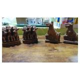 2- Pair of Dog Bookends 2- Pair of Dog Bookends