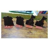 2- Pair of Dog Bookends 2- Pair of Dog Bookends