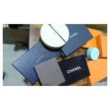 Assorted Empty Hermes, Chanel, Pandra, Louis Vuitton Boxes and Bags Assorted Empty Hermes, Chanel, Pandra, Louis Vuitton Boxes and Bags