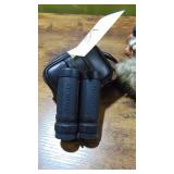 Resin Bear, Coon Cap and Tasco Binoculars Resin Bear, Coon Cap and Tasco Binoculars