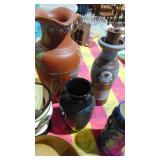 6 Pcs of Assorted Pottery, 2 Signed Pcs 6 Pcs of Assorted Pottery, 2 Signed Pcs