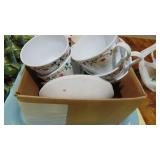 Kitchen Items, 8-Green Glasses, Coasters, Mugs, C&S and Tray Kitchen Items, 8-Green Glasses, Coasters, Mugs, C&S and Tray