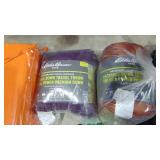 2-Sets of New Chair Pads, 2-Eddie Bauer Travel Throws 2-Sets of New Chair Pads, 2-Eddie Bauer Travel Throws