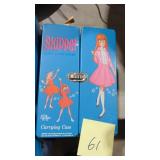2- Vintage Barbie and Skipper and Skipper Dollcase 2- Vintage Barbie and Skipper and Skipper Dollcase