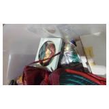 Assorted Christmas, Ornaments, Santas and Nice Thick Garland Assorted Christmas, Ornaments, Santas and Nice Thick Garland