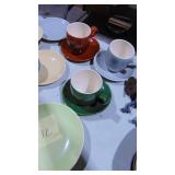 Assorted MCM Dish Set. Small, Medium Plates and C&S Assorted MCM Dish Set. Small, Medium Plates and C&S